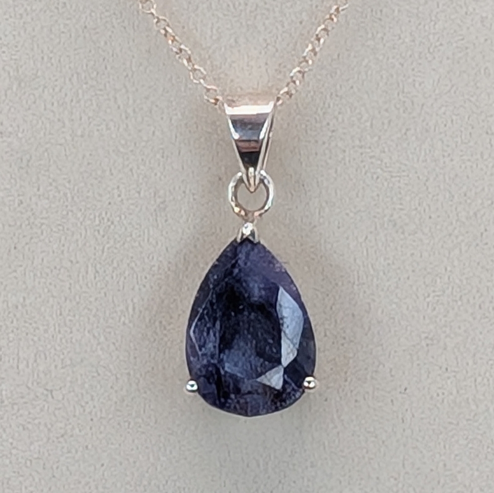 Sapphire Necklace S925 Sterling Silver